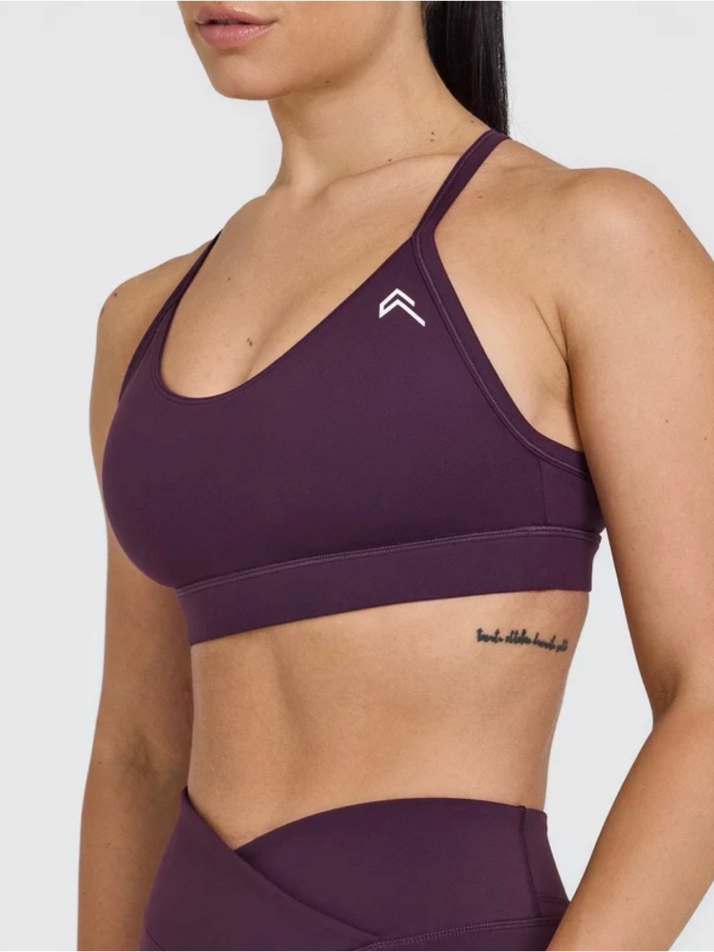 NWT ONER everyday active sports bra SZ LARGE blackberry purple